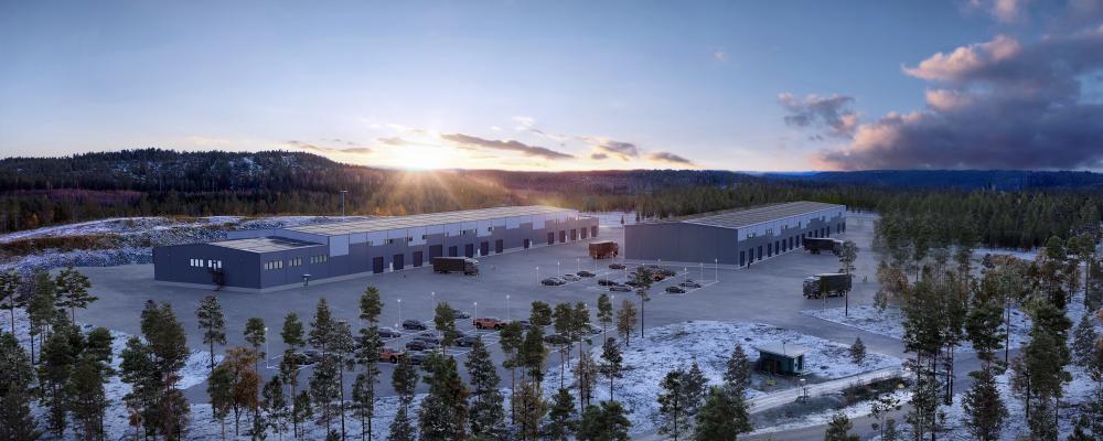 Visionsbild av utbyggnaden. Ill: Bae Systems Hägglunds