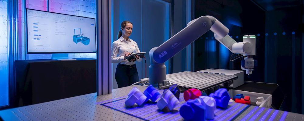 OmniCore EyeMotion visas upp på den 25:e CIIF-mässan (China International Industry Fair) i Shanghai den 23–27 september 2025. Bild: ABB
