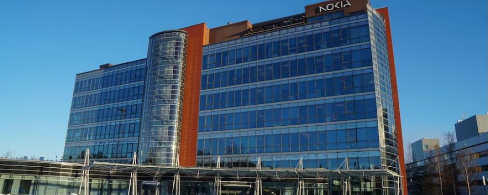 Nokias huvudkontor i Esbo utanför Helsingfors. Bolaget positionerar sig i AI-infrastruktur. Foto: Nokia
