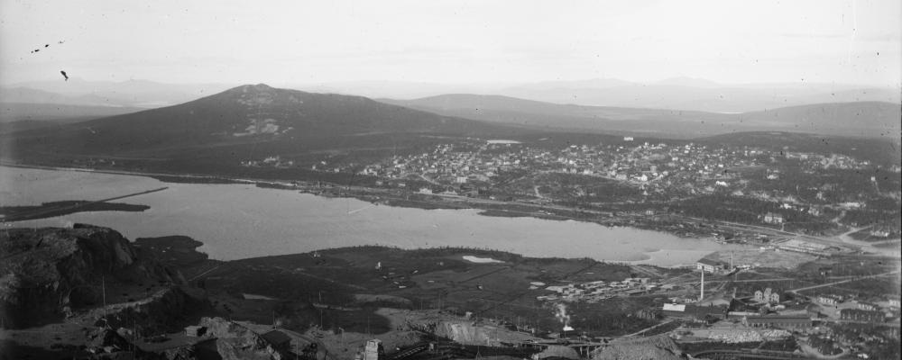 Kiruna år 1909. Foto: Borg Mesch, Kiruna Bildsamling