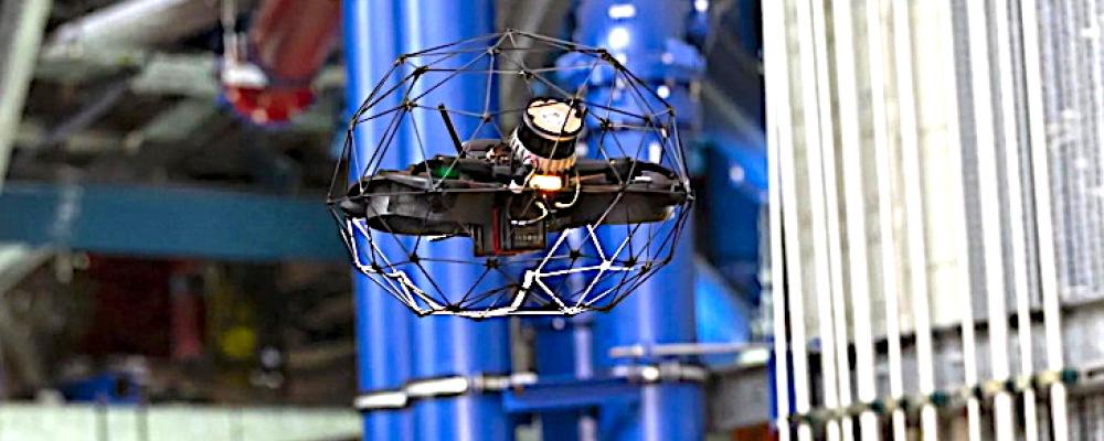 Drönare har för första gången inspekterat JET i Storbritannien och kan på sikt minska kostnader och risker i fusion. Foto: RAICo