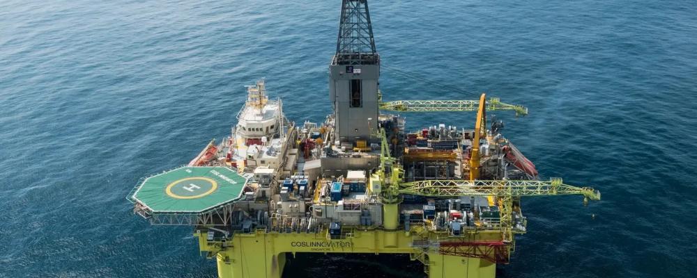 Borrhålet borrades av borriggen COSL Innovator.
Foto: COSL Drilling Europe