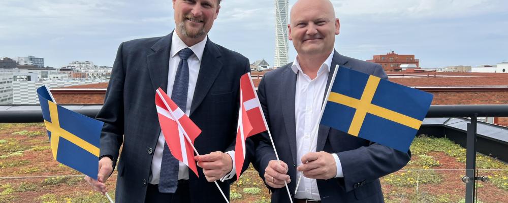 Från vänster; Carl Johan Sonesson, vice ordförande, og Lars Gaardhøj, ordförande, i Greater Copenhagen. Foto: Greater Copenhagen
