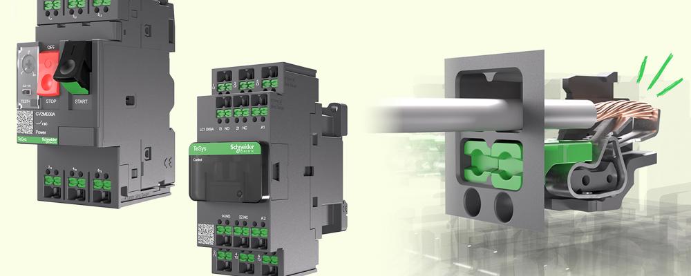 Den nya designen för SNAP IN väntas bli en ny standard för motorstartarinstallationer. Foto: Scheider Electric