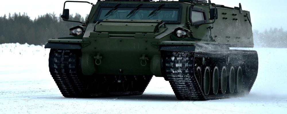 Fordonet beskrivs som ”det ultimata bandfordonet för all terräng”. Foto: Patria