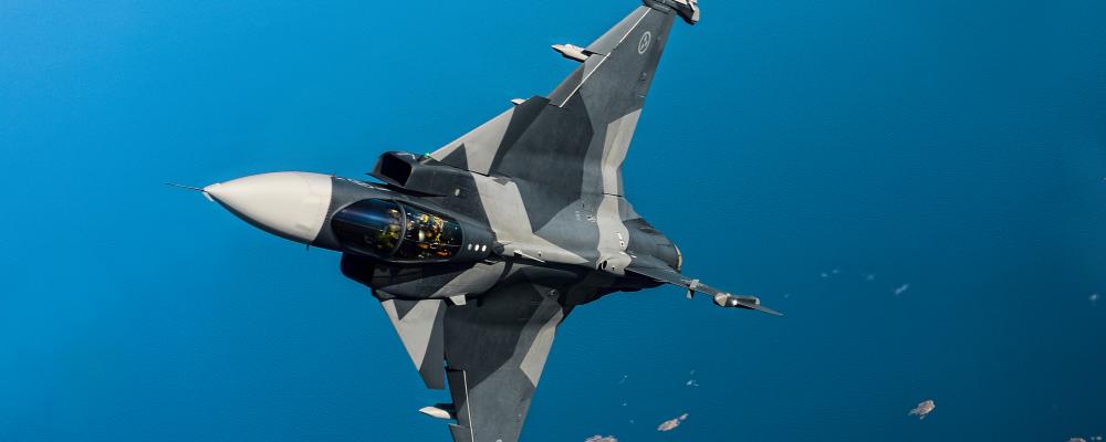 Gripen E. Foto: Saab