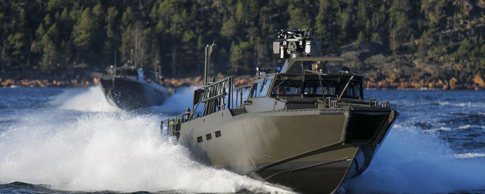 Saabs stridsbåtar beskrivs som "avancerade plattformar" som kan användas för många olika typer av uppdrag. Foto: Saab