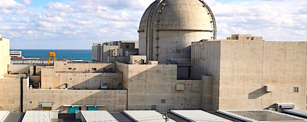 Kärnkraftverket Saeul i Sydkorea byggs med standardiserad reaktordesign och väntas leverera mer än tio terawattimmar el per år. Foto: KHNP