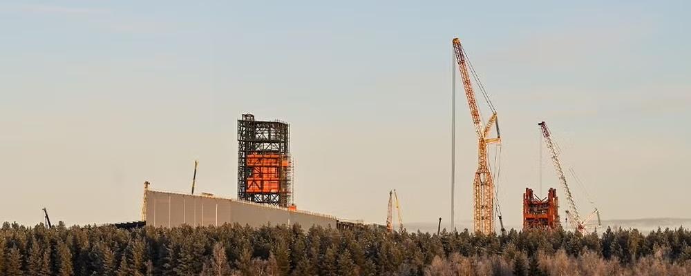 Stegras pågående byggprojekt i Boden, Sverige.
Foto: Stegra