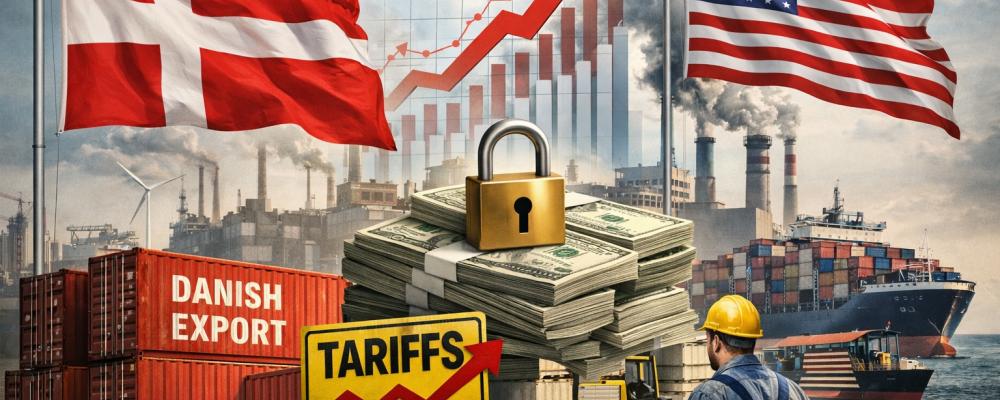 Enligt Dansk Erhverv understryker utvecklingen behovet av en samordnad europeisk strategi gentemot USA, för att minska risken för att enskilda medlemsländer drabbas oproportionerligt hårt av amerikansk handelspolitik.  Illustration, ej fotografi- AI-genererat innehåll, Copyright, Conventus