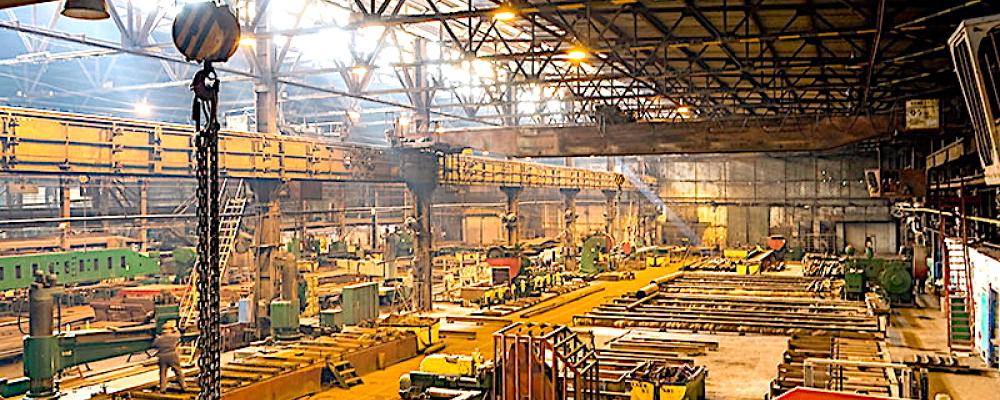 Ukrainsk stålfabrik. Foto: Zaporizhstal