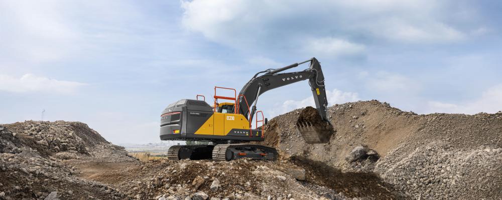 Den nya grävmaskinsfabriken i Eskilstuna kommer att tillverka både eldrivna och förbränningsmotordrivna bandgrävmaskiner i viktklasserna från 14 till 50 ton. Foto: Volvo Construction Equipment