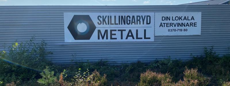 Skillingaryd tar över Järnbacken Återvinning. Från 1 november hänvisas företag- och privatpersoner till Storgatan 85 i Skillingaryd. Foto: Skillingaryd Metall