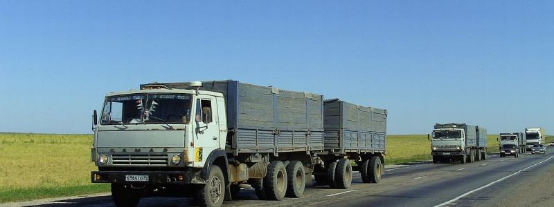 Kamaz-lastbilar i Volgograd Oblast, Ryssland. Foto: Wikipedia Common, kredit: Hög kontrast