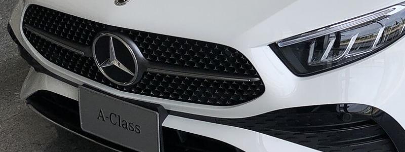 Bättre årgång. 2023:års Mercedes-Benz A-Class A200 Sedan AMG Dynamic på utställningen Autopolis. Foto: Wikipedia Common, kredit: Khon Kaen.
