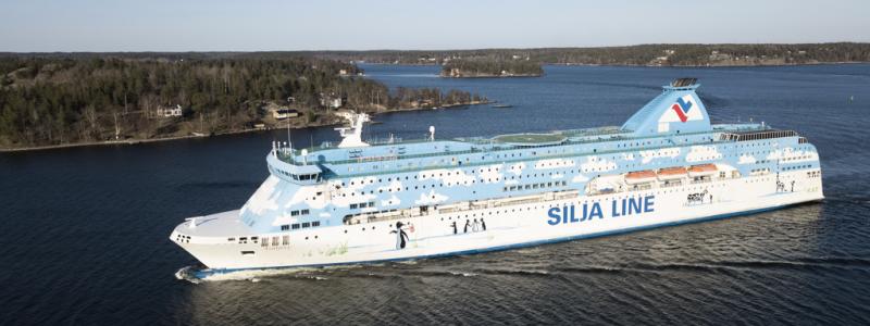 Fredrik Sandberg/TT: Passagerarfärjan M/S Galaxy. Nu blir hon tillfälligt boende för ukrainska flyktingar i Nederländerna. Arkivbild.