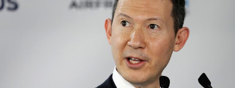 Christophe Ena/AP/TT: Flygbolaget Air France-KLM, med vd Benjamin Smith, redovisar en oväntat stark kvartalsrapport. Arkivbild.