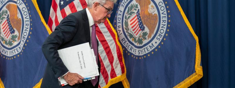Manuel Balce Ceneta/AP/TT: Något högre kärninflation än väntat i juni i USA – enligt måttet PCE – ökar trycket på räntehöjningar från Federal Reserve, med ordförande Jerome Powell. Arkivbild