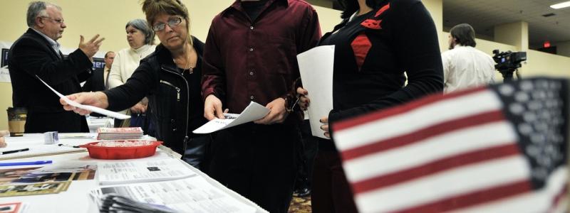Jim Prisching AP/TT: Jobbsökande i USA. Arkivbild