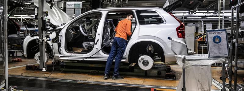 Magnus Hjalmarson Neideman/SvD/TT: Biltillverkning på Volvo Cars. Arkivbild.