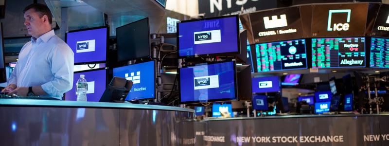 Seth Wenig/AP/TT: New York-börsen rasade på tisdagen. Arkivbild.