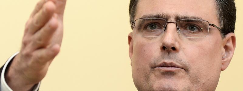 Walter Bieri AP/TT: Schweiz centralbank, med chefen Thomas Jordan, sätter punkt för åtta år med minusränta. Arkivbild