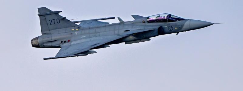 Jonas Ekströmer/TT: Brasilien kan köpa fler Jas Gripen-plan. Arkivbild.