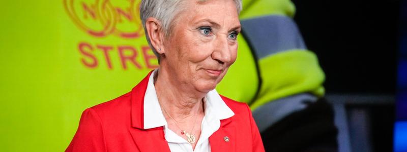 Beate Oma Dahle NTB/TT: Norska LO-ordföranden Peggy Hessen Følsvik i i samband med att hon gästade NRK tidigare i veckan.