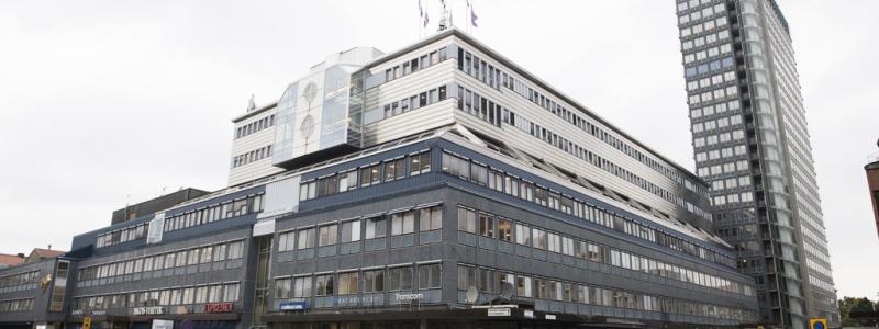 Henrik Montgomery/TT: Tidningshuset i Marieberg med DN-skrapan. Arkivbild.