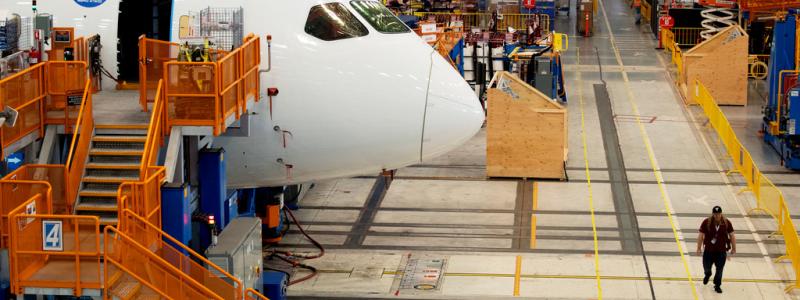 Gavin McIntyre AP/TT: Flygplanstillverkaren Boeing, med huvudkontor i Arlington, Virginia, USA, räknar med en global flygplansförsäljning för omkring 85|000 miljarder kronor på 20 år. Arkivbild