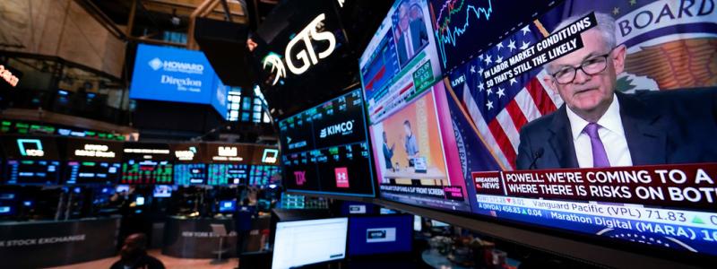 Seth Wenig/AP/TT: Reaktionerna var svala på New York-börsen efter räntebeskedet. Arkivbild