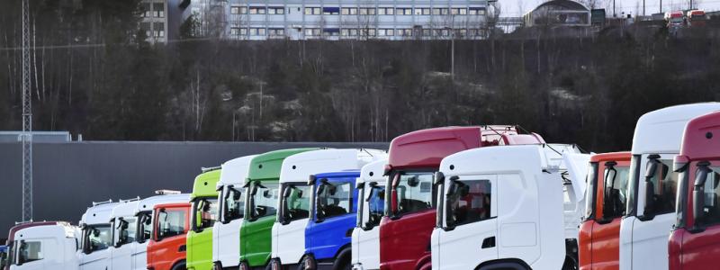 Jonas Ekströmer/TT: Både Scania och Volvo har ökat sin export till Centralasien, men menar att det handlar om små volymer. Arkivbild från Scania i Södertälje.