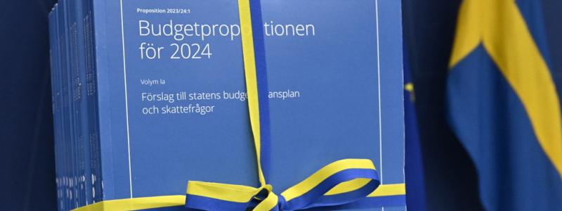 Jonas Ekströmer/TT: Statens budget för 2024.