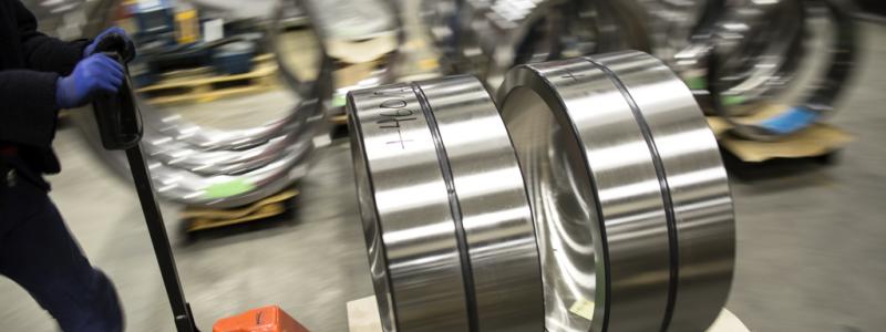 Björn Larsson Rosvall/TT: Tillverkning av lager vid SKF:s fabrik i Göteborg.