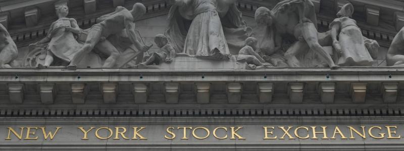 Seth Wenig/AP/TT: Börsen i New York steg något på torsdagen. Arkivbild.