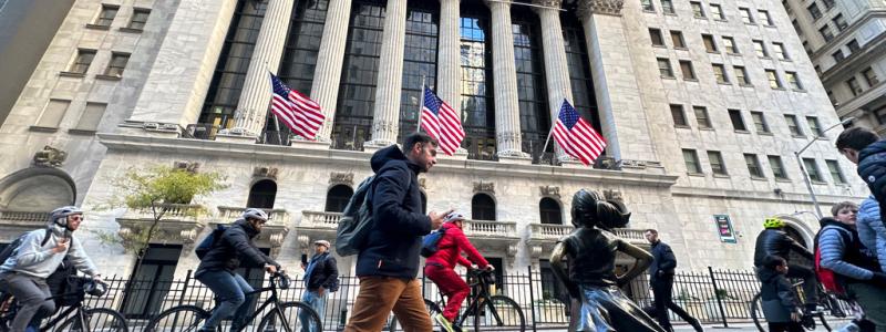 Ted Shaffrey/AP/TT: USA-börsens breda index satte nytt rekord på torsdagen. Arkivbild.