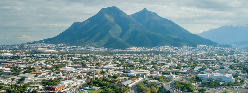 Staden Monterrey ligger strategiskt placerad nära gränsen till USA. Foto: Volvo