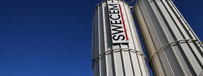 Swecem tillverkar bindemedel till betongindustrin. Foto: Swecem