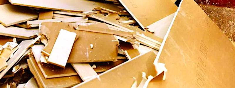 Gipsavfall. Foto: Norsk återanvändning