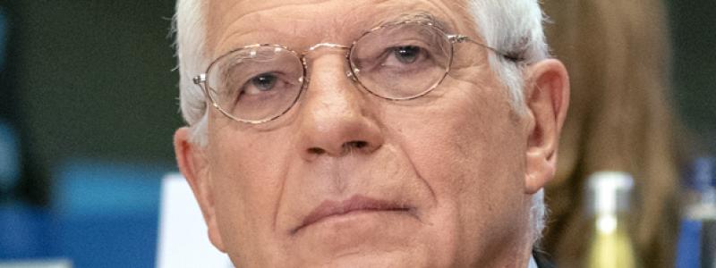 EU:s utrikeschef Borrell motiverade EU:s agerande med lärdomar från det förflutna. Foto: Wikipedia Common, kredit: Europaparlamentet
