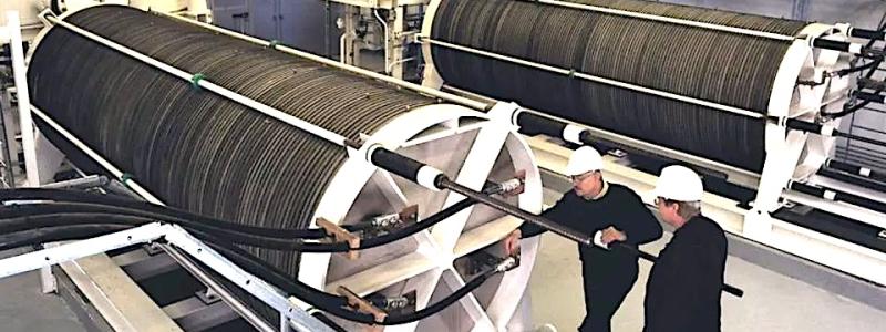 Nyligen avslutade Nel utvidgningen av sin produktionskapacitet för alkaliska elektrolysörer vid fabriken i Herøya, Norge. Foto: Nel