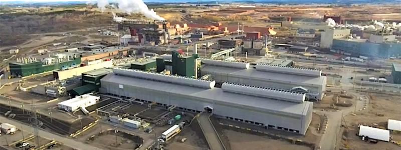 Rio Tintos aluminiumsmältverk AP60 i Kanada. Företaget gav projektet i Finland tillgång till sin AP60-teknik år 2025, dock med begränsad framgång. Foto: Rio Tinto.