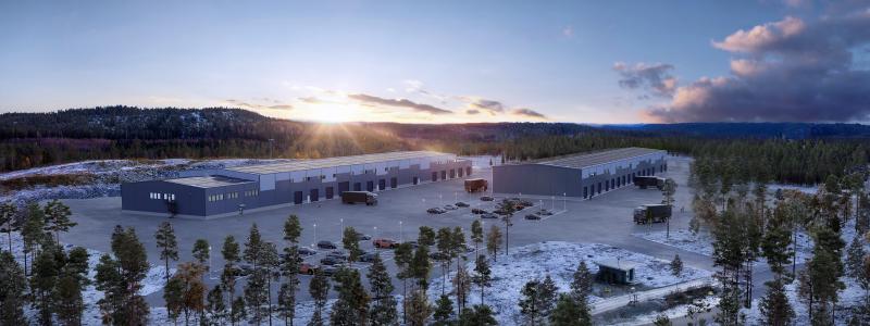 Visionsbild av utbyggnaden. Ill: Bae Systems Hägglunds