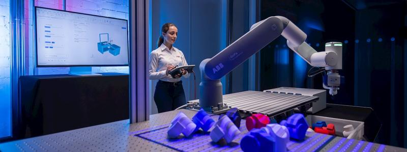 OmniCore EyeMotion visas upp på den 25:e CIIF-mässan (China International Industry Fair) i Shanghai den 23–27 september 2025. Bild: ABB