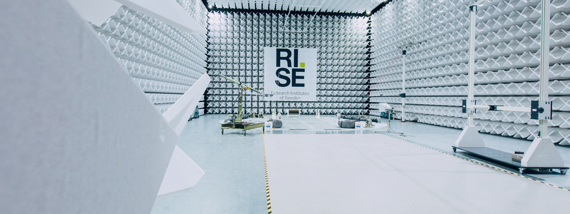 Awitar en testbädd för tester, utvärdering och demonstration av elektronisk störningstålighet hos fordon. Foto: RISE