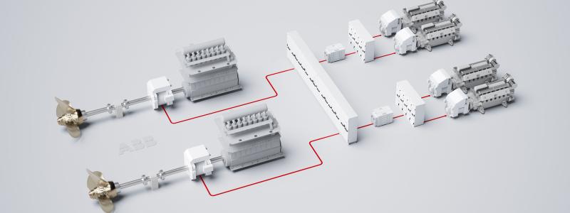 ABB:s axelgeneratorsystem med permanentmagneter. Bild: ABB