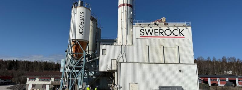 En av de befintliga anläggningarna i Birsta. Foto: Swerock