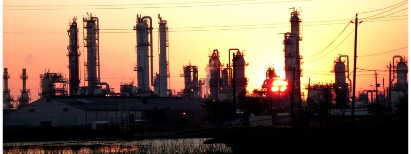 Baytown i Texas där ExxonMobil har ett stort oljeraffinaderi. Foto: Baytownbert/Wikimedia Commons