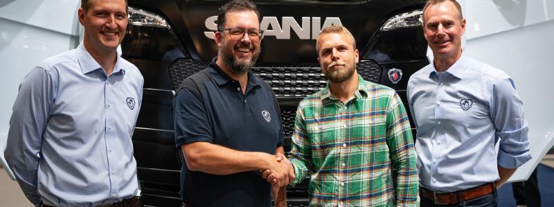 Affären blir den enskilt största affären för Scania Sverige när det gäller elektriska lastbilar.  Foto: Scania