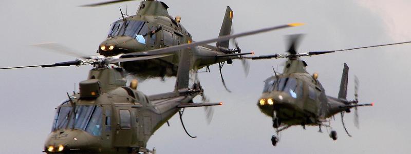 Belgiska armens helikoptrar som är tillverkade av franska Dasssault. Foto: Wikipedia Commons Lic. Kredit: Tim Felce (Airwolfhound)